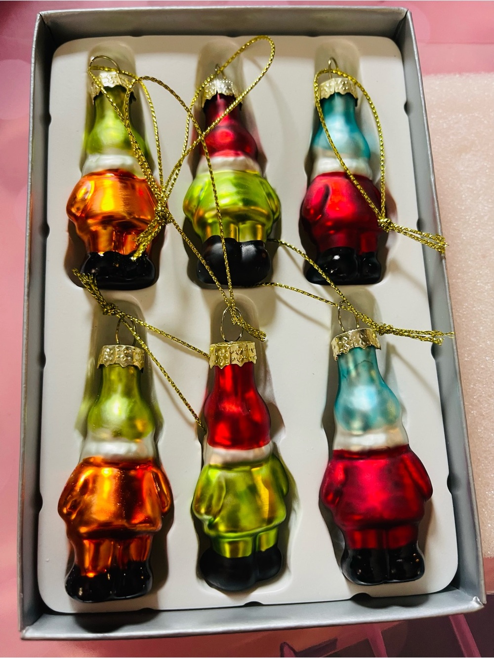 Festive Multicolor Garden Gnome Hanging Ornaments - Home Holiday - Picture 9 of 9